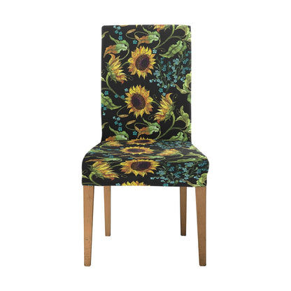 Sunflower Print Design LKS308 Dining Chair Slipcover