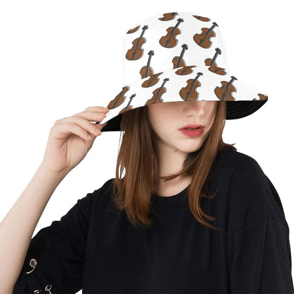 Violin Print Design LKS405 Unisex Bucket Hat