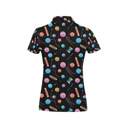 Sewing Print Design LKS309 Women's Polo Shirt