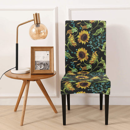 Sunflower Print Design LKS308 Dining Chair Slipcover