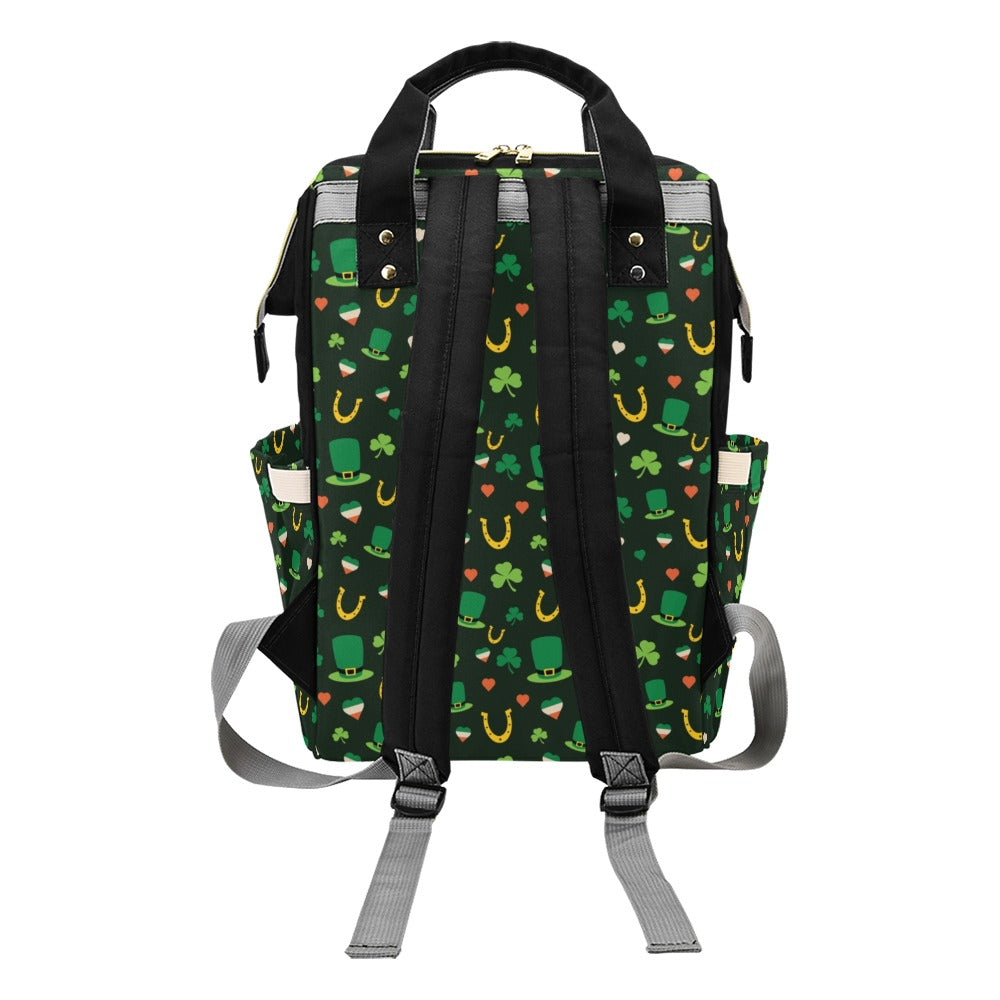 Shamrock Print Design LKS308 Diaper Bag Backpack