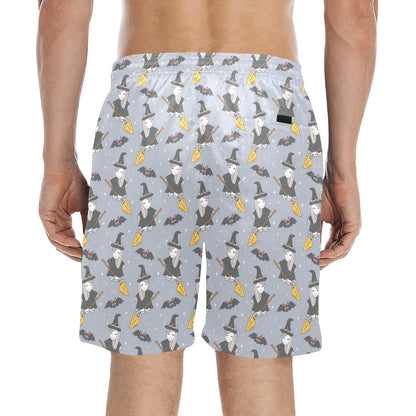 Witch Print Design LKS307 Men's Swim Trunks Beach Shorts