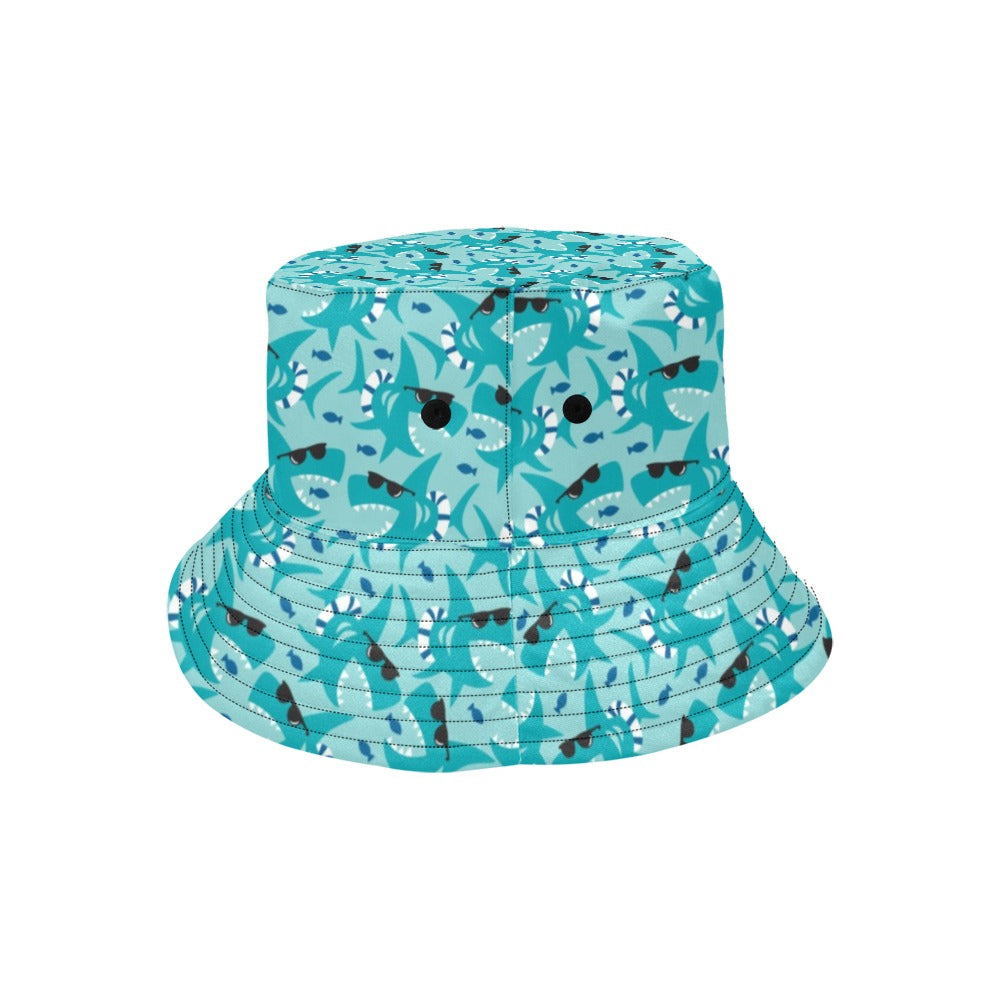 Shark Cute Print Design LKS302 Unisex Bucket Hat