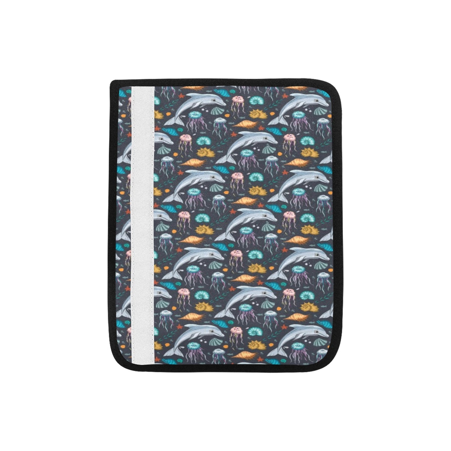 Underwater Dolphin Print Design LKS304 Car Seat Belt Cover