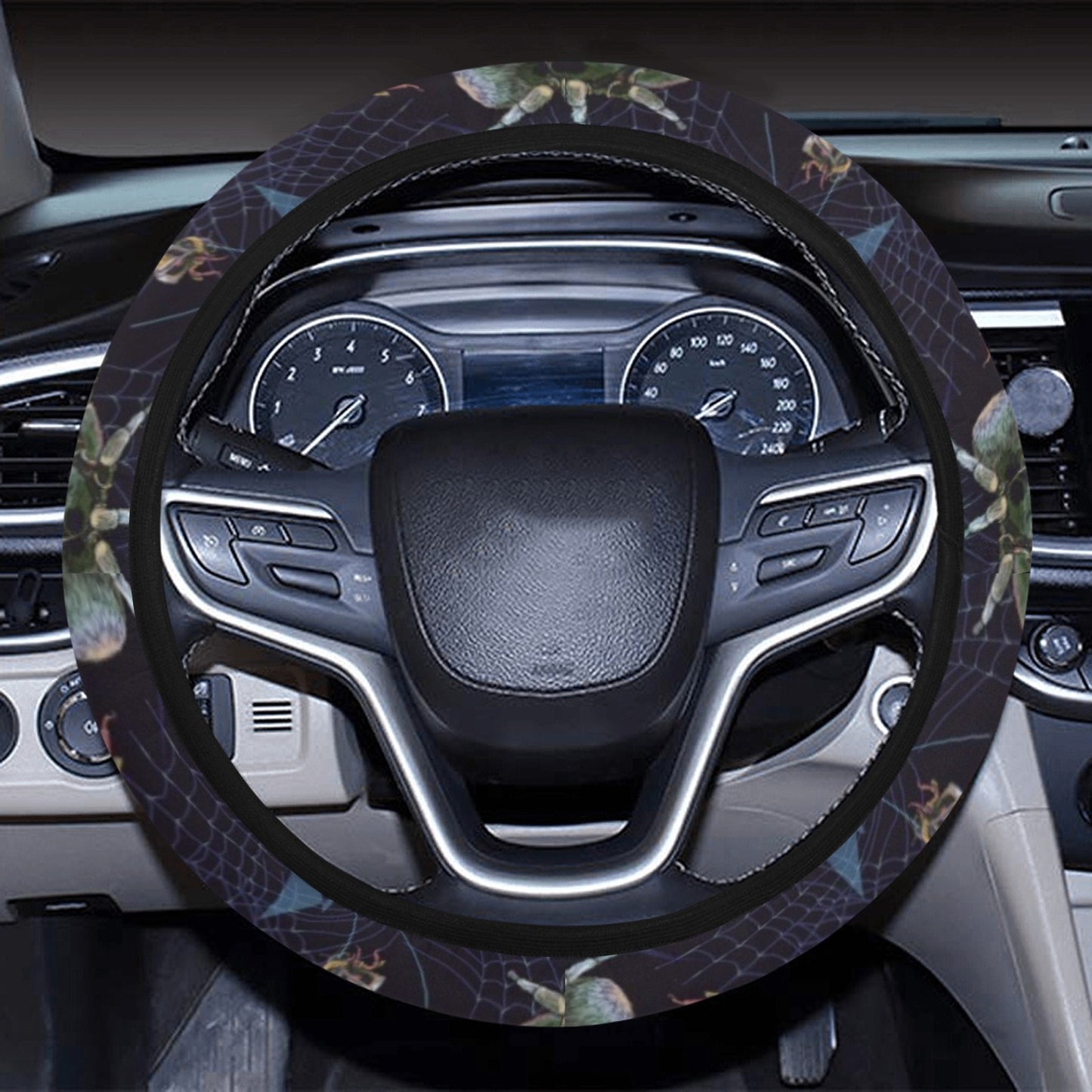 Tarantula Print Design LKS401 Steering Wheel Cover with Elastic Edge