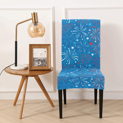 Firework Celebration Print Design LKS304 Dining Chair Slipcover
