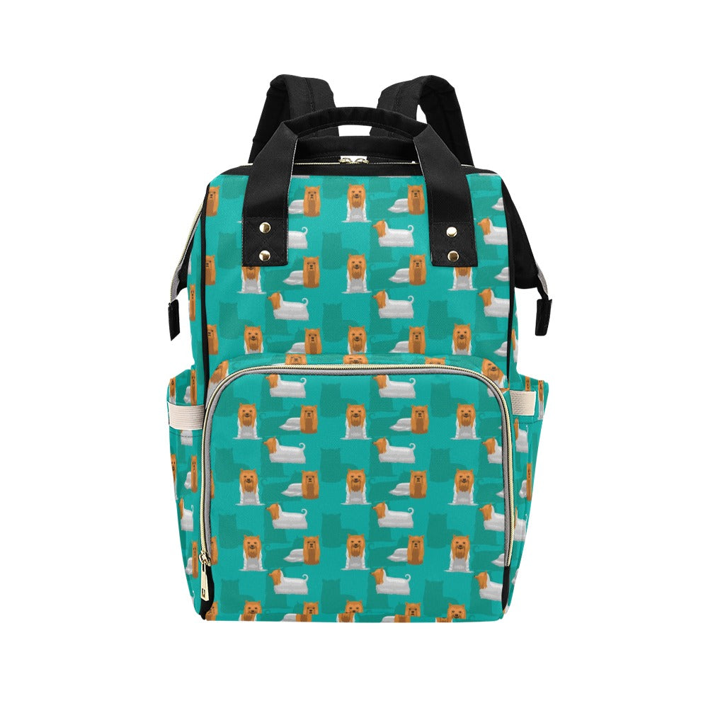 Silky Terriers Print Design LKS301 Diaper Bag Backpack