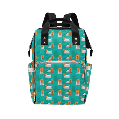 Silky Terriers Print Design LKS301 Diaper Bag Backpack