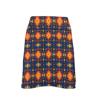 Southwest Pattern Print Design LKS307 17" Golf & Pickleball Skort with Pockets