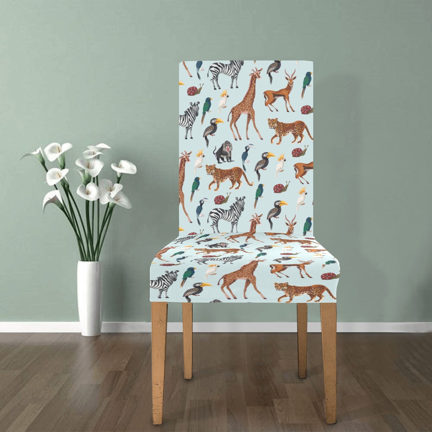Safari Animal Print Design LKS306 Dining Chair Slipcover