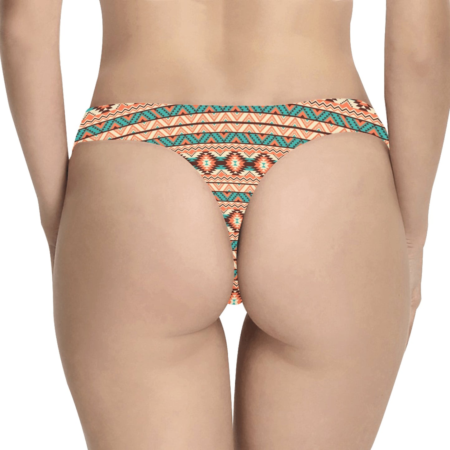 Navajo Western Style Print Pattern Women's Thongs