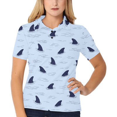 Shark Fin Women's Polo Shirt