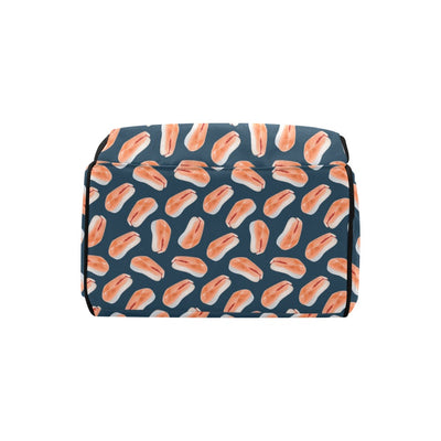 Salmon Steak Print Design LKS306 Diaper Bag Backpack