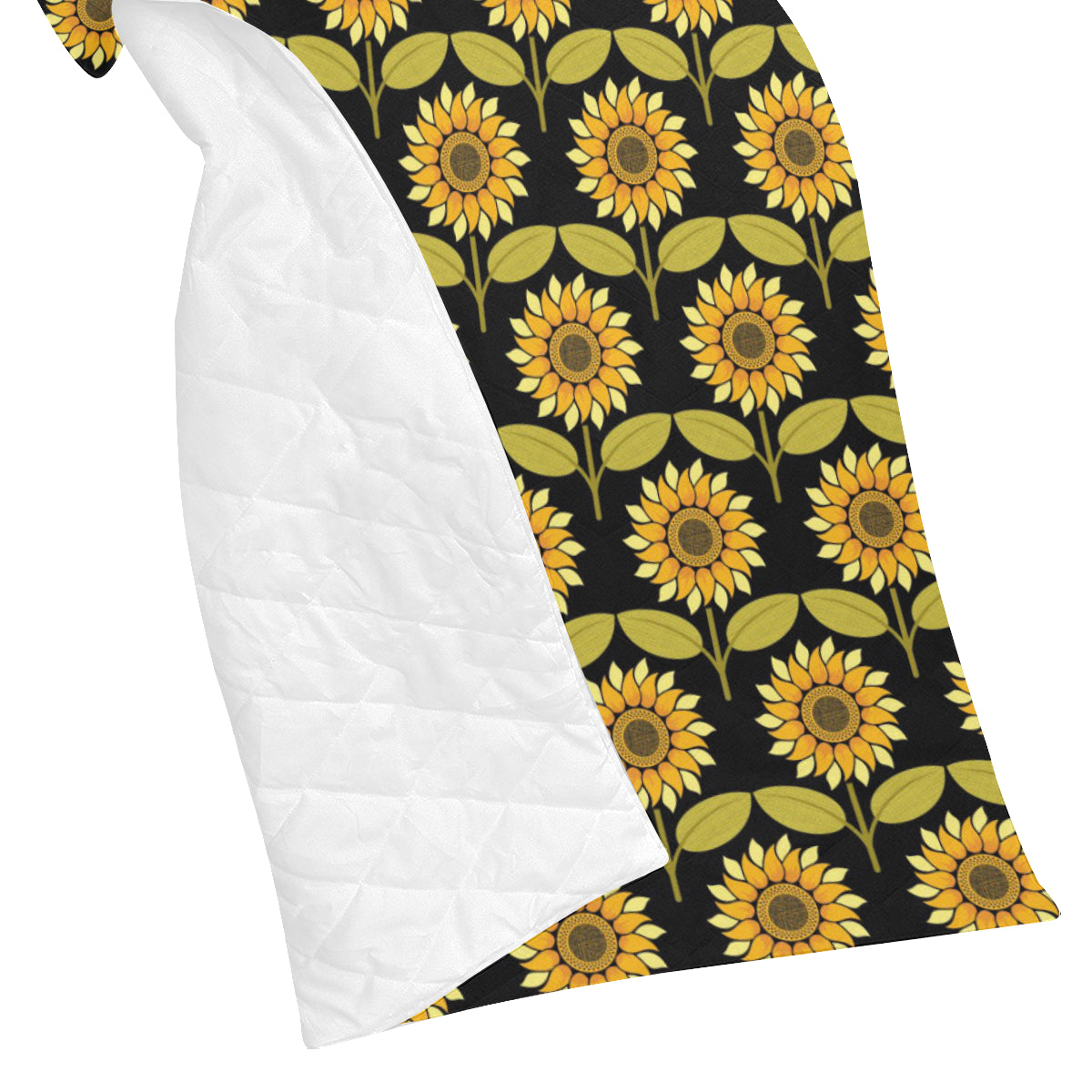 Sunflower Pattern Print Design SF015 Premium Quilt