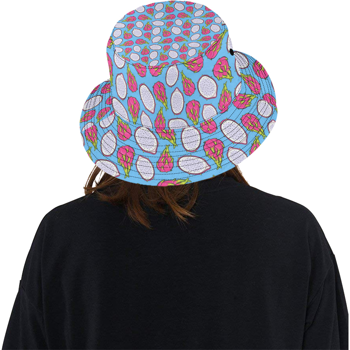 Dragonfruit Pattern Print Design DF04 Unisex Bucket Hat