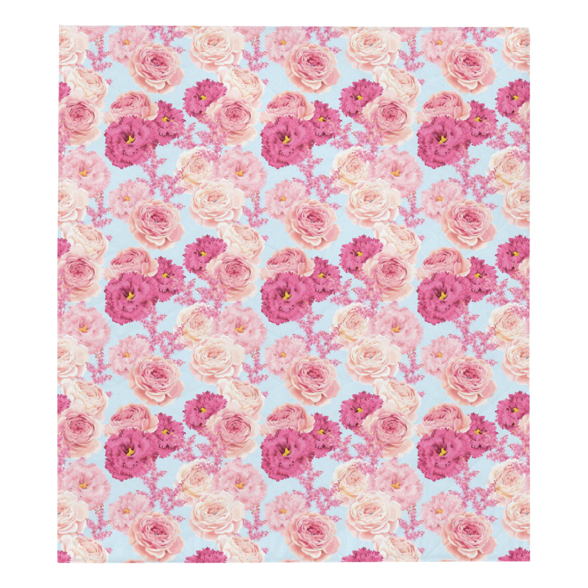 Lisianthus Pattern Print Design LT05 Premium Quilt