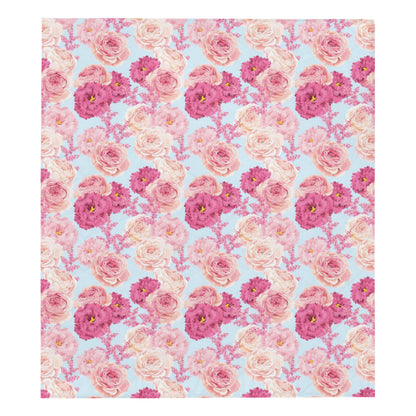 Lisianthus Pattern Print Design LT05 Premium Quilt
