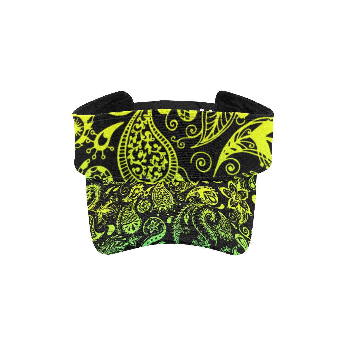 Paisley Green Design Print Unisex Sun Visor