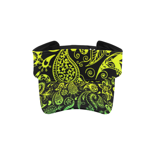 Paisley Green Design Print Unisex Sun Visor