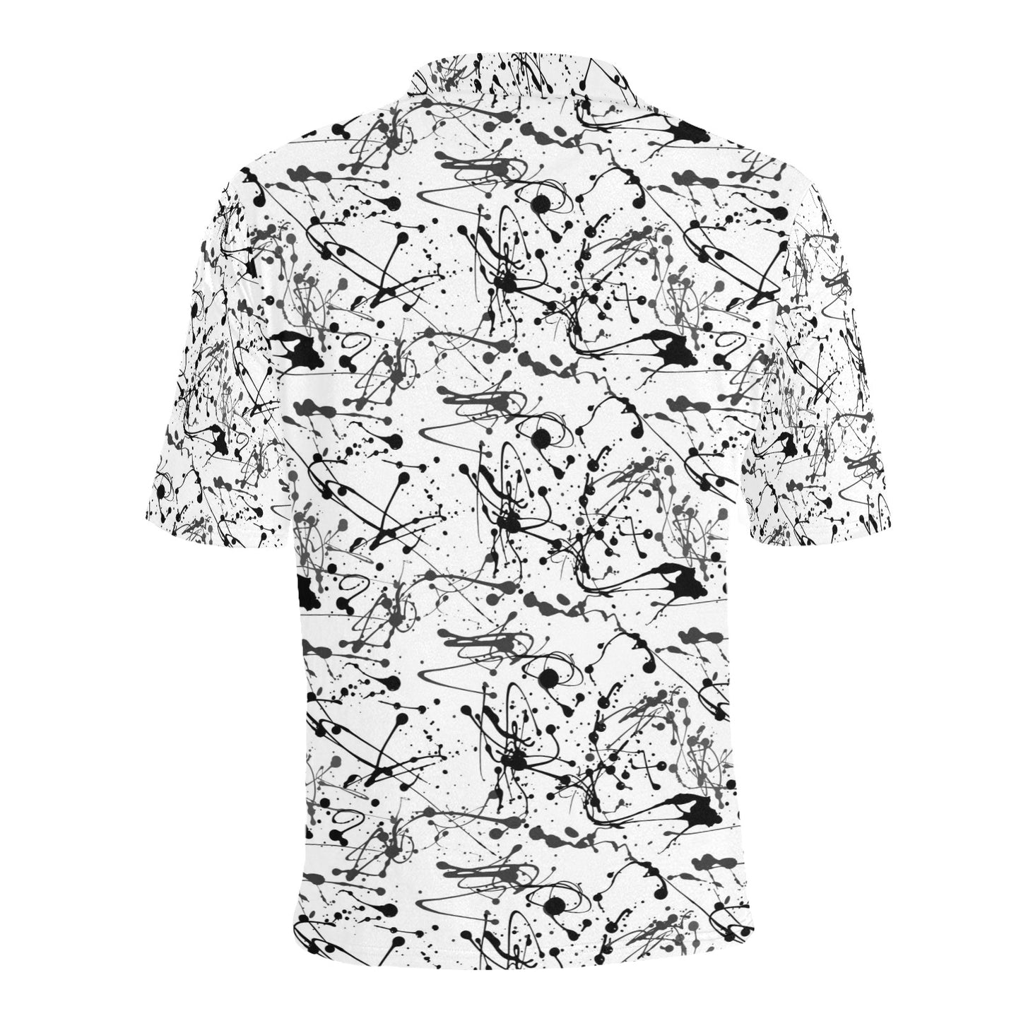 Splatter Print Design LKS305 Men Polo Shirt