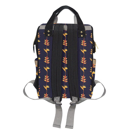 Heliconia Pattern Print Design HL06 Diaper Bag Backpack