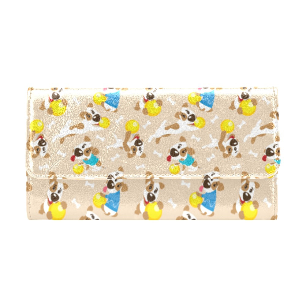 Russell Terriers Cute Print Design LKS304 Women's Trifold Wallet