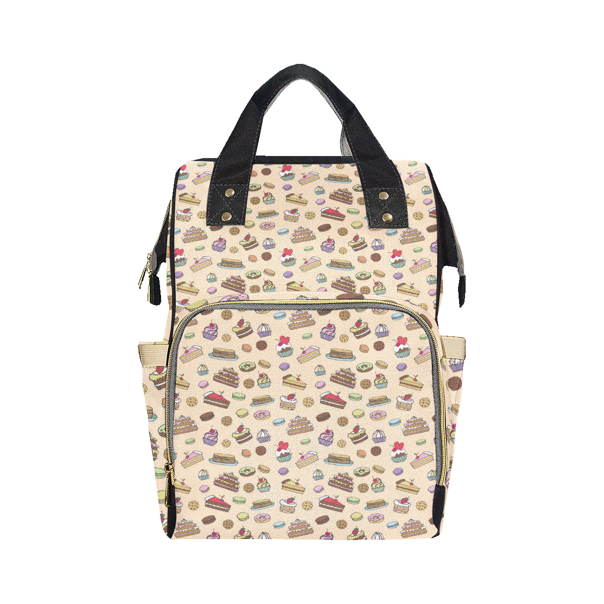 Cake Pattern Print Design 03 Diaper Bag Backpack
