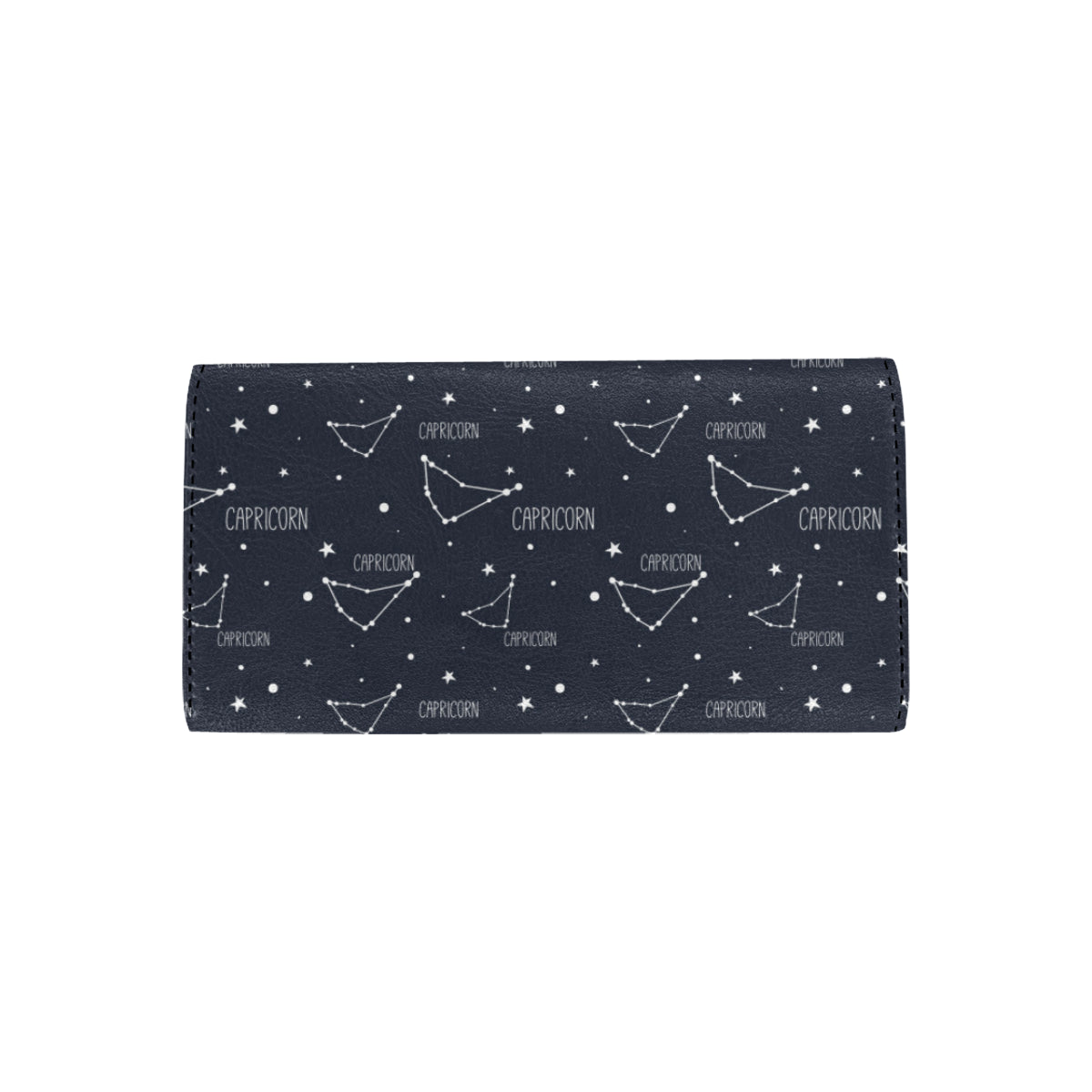 Capricorn Zodiac Pattern Print Design 01 Women's Trifold Wallet