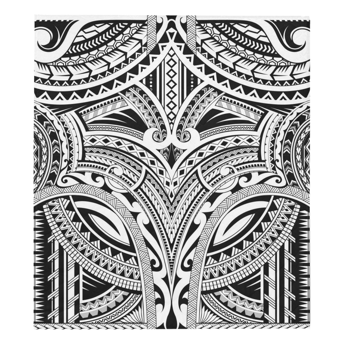 Maori Pattern Print Design 06 Premium Quilt