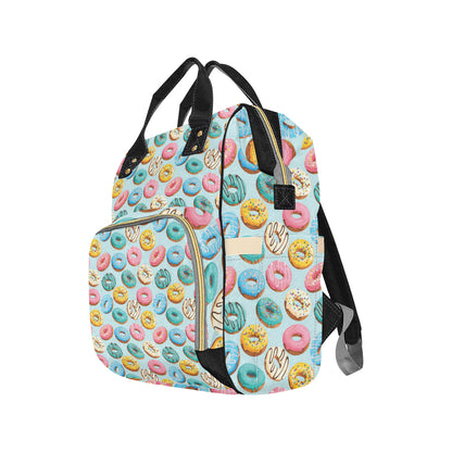 Donut Pattern Print Design DN05 Diaper Bag Backpack