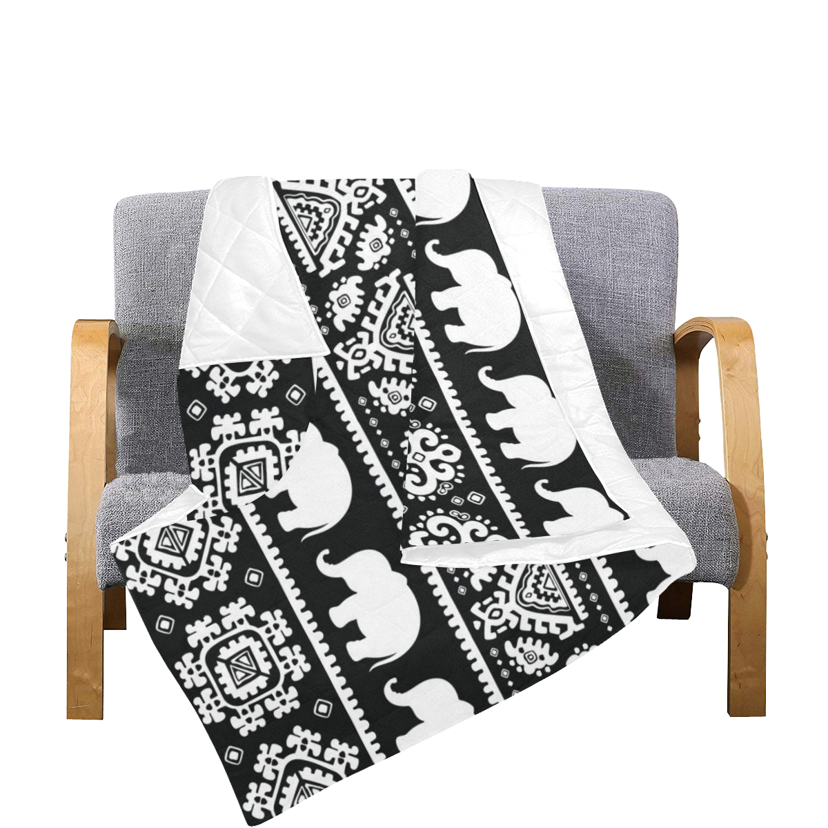 Elephant Pattern Premium Quilt