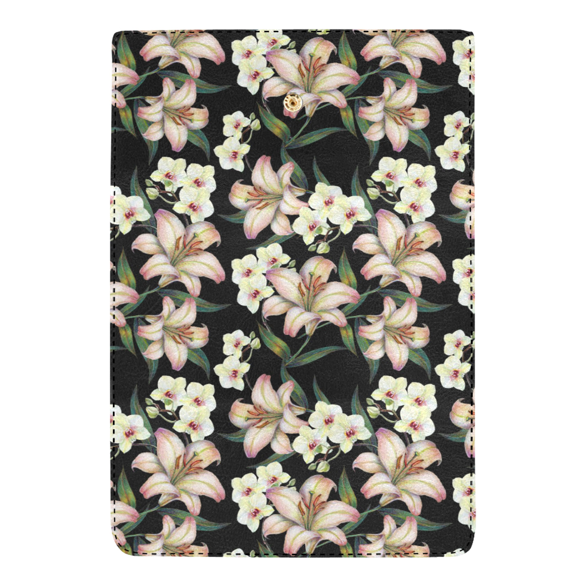 Lily Pattern Print Design LY03 Women's Trifold Wallet