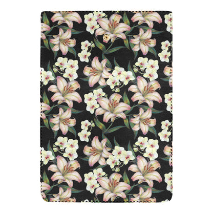 Lily Pattern Print Design LY03 Women's Trifold Wallet