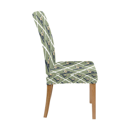 Snowboard Man Print Design LKS302 Dining Chair Slipcover