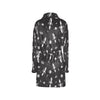 Space Rocket Print Design LKS303 Women's Fleece Robe