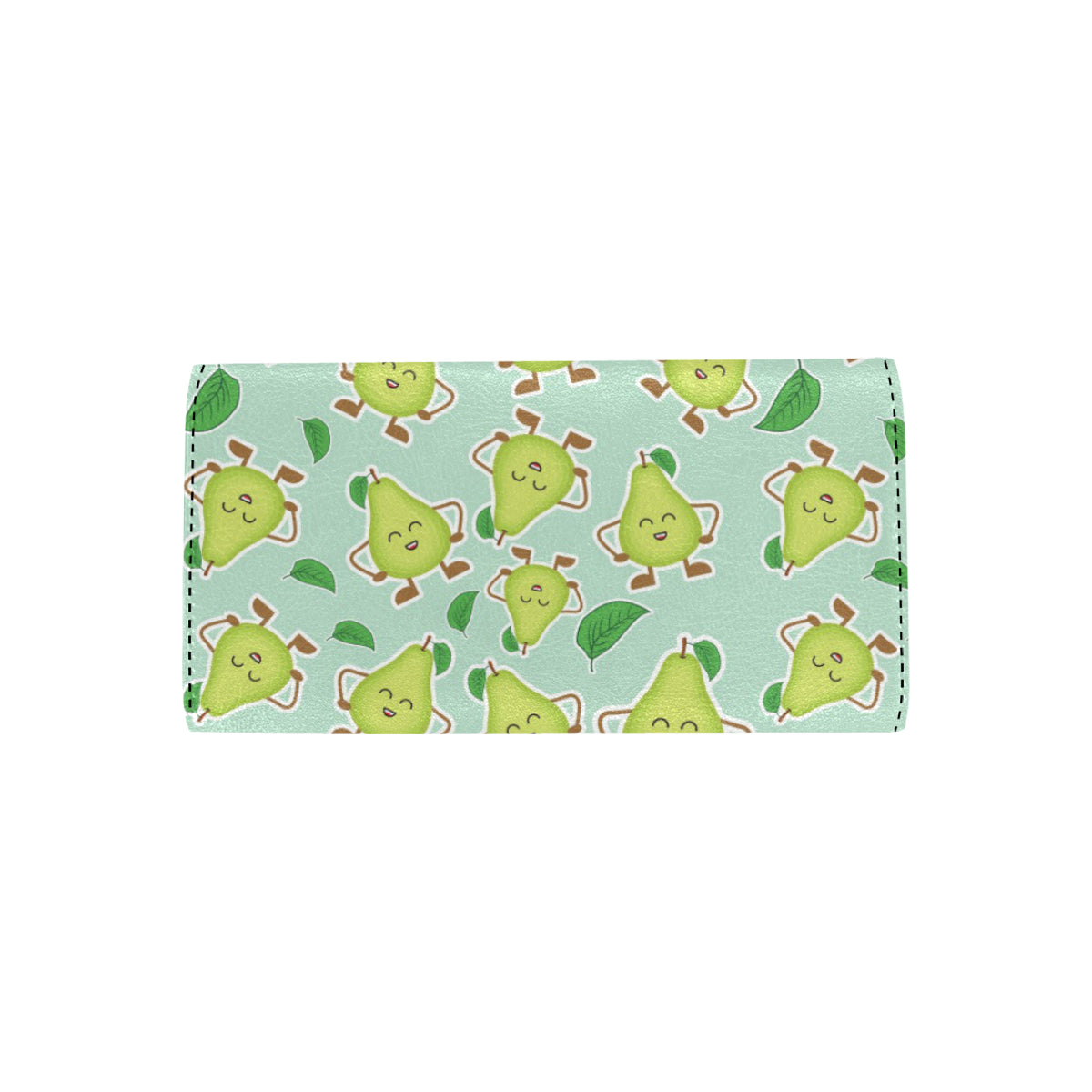 Avocado Pattern Print Design AC011 Women's Trifold Wallet