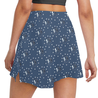 Scottish Terriers Print Design LKS307 17" Golf & Pickleball Skort with Pockets
