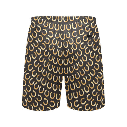 Horseshoe Print Design LKS304 Men's Swim Trunks Beach Shorts
