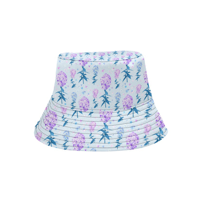 Lilac Pattern Print Design LI05 Unisex Bucket Hat