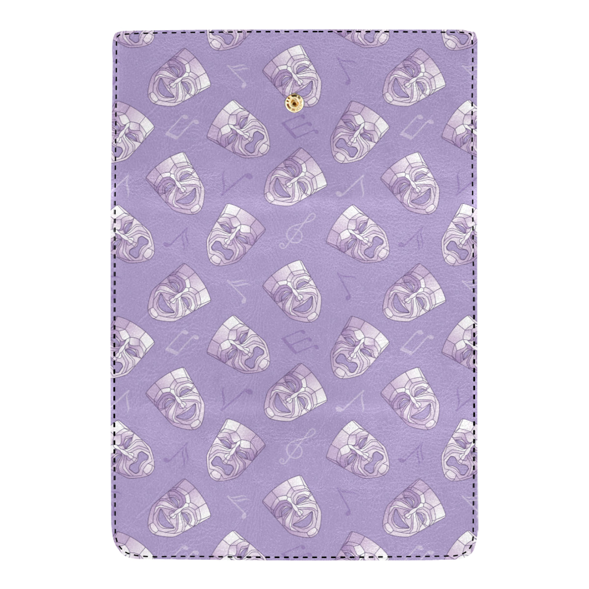 Acting Mask Pattern Print Design 05 Women's Trifold Wallet