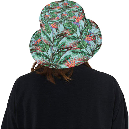 Bird Of Paradise Pattern Print Design BOP01 Unisex Bucket Hat