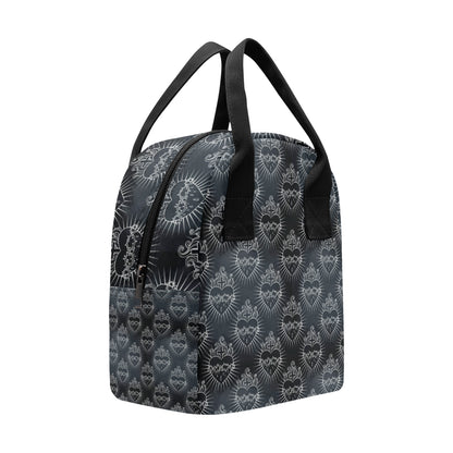 Christian Heart Tattoo Style Insulated Lunch Bag
