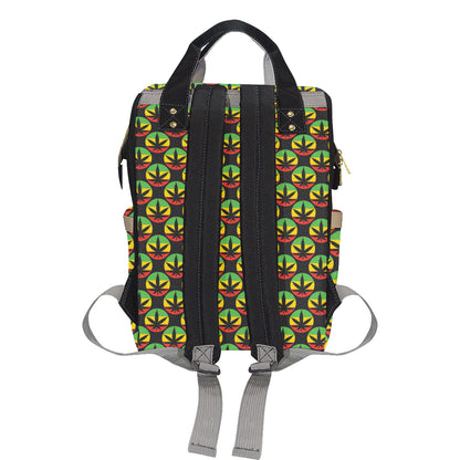 Rasta Reggae Color Design Diaper Bag Backpack