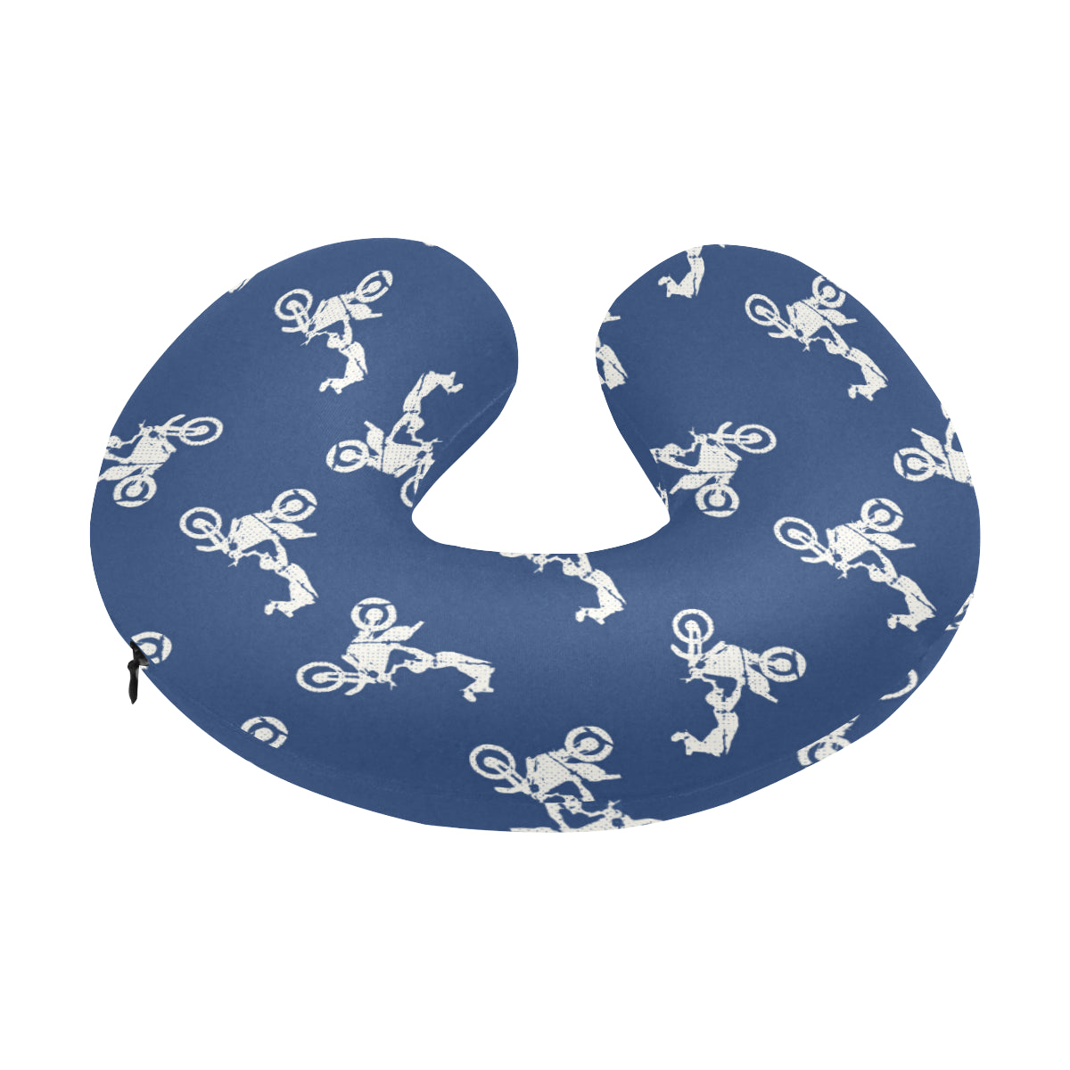Motocross Pattern Print Design 01 U-Shaped Travel Neck Pillow