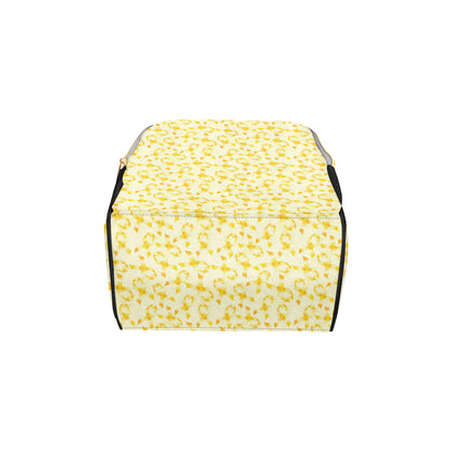 Childhood cancer Pattern Print Design 01 Diaper Bag Backpack