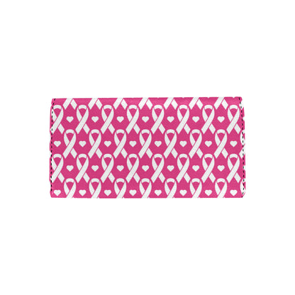 Breast cancer Pattern Print Design 05 Women's Trifold Wallet