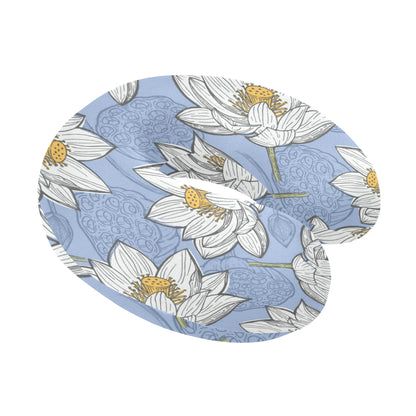 Lotus Pattern Print Design 04 U-Shaped Travel Neck Pillow
