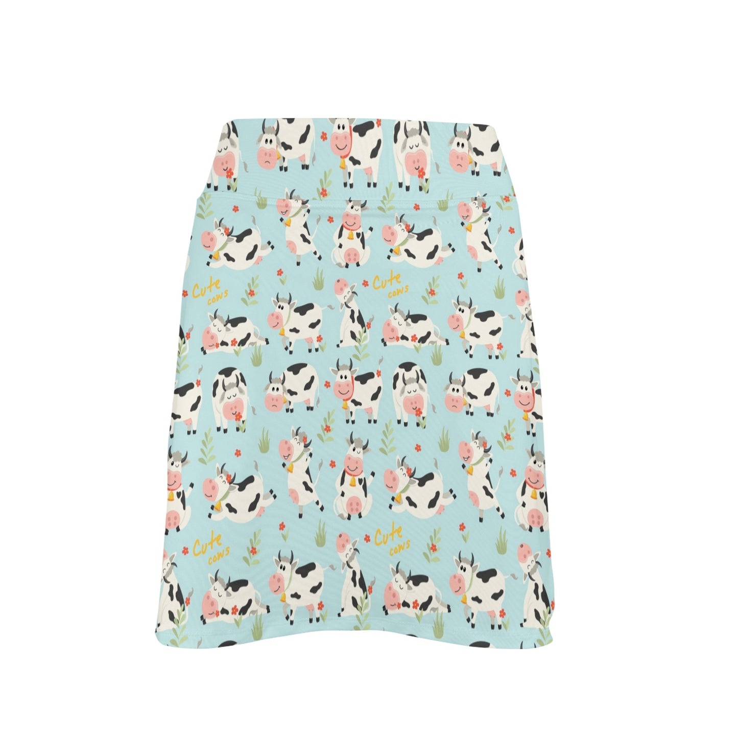 Cattle Print Design LKS403 17" Golf & Pickleball Skort with Pockets