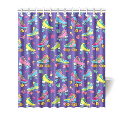 Roller skate Colorful Pattern Print Design A05 Shower Curtain