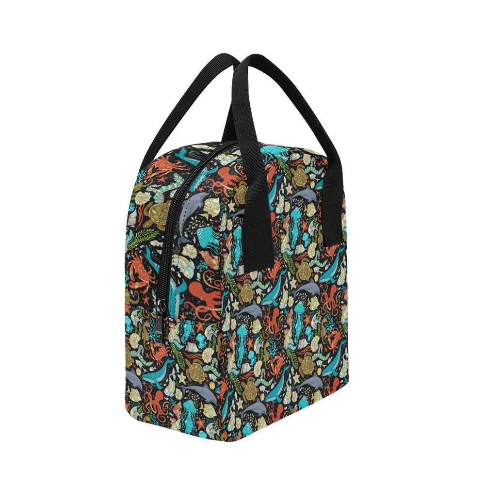Underwater Animal Print Design LKS301 Insulated Lunch Bag